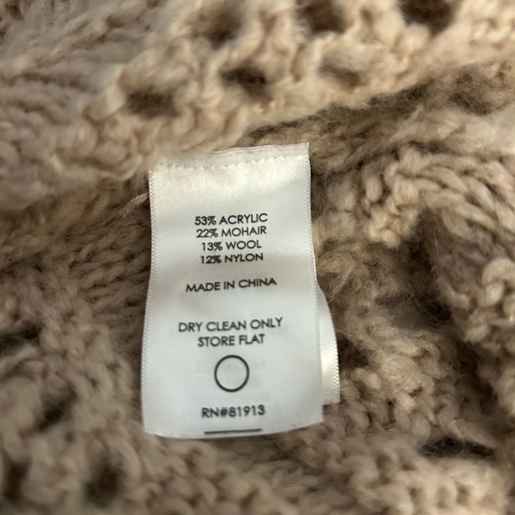 Anthropologie Plenty by Tracy Reese Wool and Mohair blend chunky cardigan NWOT - Picture 6 of 7